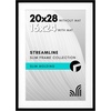 image:imageAmericanflat 8x10 Picture Frame with ShatterResistant Glass  Use as 5x7 Frame with Mat or Display 8x10 Photo Without Mat  Streamline Collection  Picture Frames for Tabletop and Wall  White  Shatterresistant glass wall or tabletop display with included easel sawtooth hangers included secure turntab backingBlack