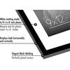image:imageAmericanflat 8x10 Picture Frame with ShatterResistant Glass  Use as 5x7 Frame with Mat or Display 8x10 Photo Without Mat  Streamline Collection  Picture Frames for Tabletop and Wall  White  Shatterresistant glass wall or tabletop display with included easel sawtooth hangers included secure turntab backingBlack