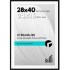 image:imageAmericanflat 8x10 Picture Frame with ShatterResistant Glass  Use as 5x7 Frame with Mat or Display 8x10 Photo Without Mat  Streamline Collection  Picture Frames for Tabletop and Wall  White  Shatterresistant glass wall or tabletop display with included easel sawtooth hangers included secure turntab backingBlack