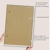 image:imageAmericanflat 8x10 Picture Frame with ShatterResistant Glass  Use as 5x7 Frame with Mat or Display 8x10 Photo Without Mat  Streamline Collection  Picture Frames for Tabletop and Wall  White  Shatterresistant glass wall or tabletop display with included easel sawtooth hangers included secure turntab backingWhite