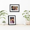 image:imageAmericanflat 8x10 Picture Frame with ShatterResistant Glass  Use as 5x7 Frame with Mat or Display 8x10 Photo Without Mat  Streamline Collection  Picture Frames for Tabletop and Wall  White  Shatterresistant glass wall or tabletop display with included easel sawtooth hangers included secure turntab backingBlack