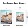 image:imageAmericanflat 8x10 Picture Frame with ShatterResistant Glass  Use as 5x7 Frame with Mat or Display 8x10 Photo Without Mat  Streamline Collection  Picture Frames for Tabletop and Wall  White  Shatterresistant glass wall or tabletop display with included easel sawtooth hangers included secure turntab backingWhite