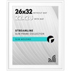 image:imageAmericanflat 8x10 Picture Frame with ShatterResistant Glass  Use as 5x7 Frame with Mat or Display 8x10 Photo Without Mat  Streamline Collection  Picture Frames for Tabletop and Wall  White  Shatterresistant glass wall or tabletop display with included easel sawtooth hangers included secure turntab backingWhite