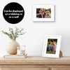 image:imageAmericanflat 8x10 Picture Frame with ShatterResistant Glass  Use as 5x7 Frame with Mat or Display 8x10 Photo Without Mat  Streamline Collection  Picture Frames for Tabletop and Wall  White  Shatterresistant glass wall or tabletop display with included easel sawtooth hangers included secure turntab backingWhite