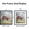 image:imageAmericanflat 8x10 Picture Frame with ShatterResistant Glass  Use as 5x7 Frame with Mat or Display 8x10 Photo Without Mat  Streamline Collection  Picture Frames for Tabletop and Wall  White  Shatterresistant glass wall or tabletop display with included easel sawtooth hangers included secure turntab backingBlack