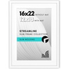 image:imageAmericanflat 8x10 Picture Frame with ShatterResistant Glass  Use as 5x7 Frame with Mat or Display 8x10 Photo Without Mat  Streamline Collection  Picture Frames for Tabletop and Wall  White  Shatterresistant glass wall or tabletop display with included easel sawtooth hangers included secure turntab backingWhite