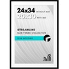 image:imageAmericanflat 8x10 Picture Frame with ShatterResistant Glass  Use as 5x7 Frame with Mat or Display 8x10 Photo Without Mat  Streamline Collection  Picture Frames for Tabletop and Wall  White  Shatterresistant glass wall or tabletop display with included easel sawtooth hangers included secure turntab backingBlack