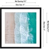 image:imageAmericanflat 8x10 Picture Frame with ShatterResistant Glass  Use as 5x7 Frame with Mat or Display 8x10 Photo Without Mat  Streamline Collection  Picture Frames for Tabletop and Wall  White  Shatterresistant glass wall or tabletop display with included easel sawtooth hangers included secure turntab backingBlack