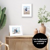 image:imageAmericanflat 8x10 Picture Frame with ShatterResistant Glass  Use as 5x7 Frame with Mat or Display 8x10 Photo Without Mat  Streamline Collection  Picture Frames for Tabletop and Wall  White  Shatterresistant glass wall or tabletop display with included easel sawtooth hangers included secure turntab backingWhite