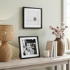 image:imageAmericanflat 8x10 Picture Frame with ShatterResistant Glass  Use as 5x7 Frame with Mat or Display 8x10 Photo Without Mat  Streamline Collection  Picture Frames for Tabletop and Wall  White  Shatterresistant glass wall or tabletop display with included easel sawtooth hangers included secure turntab backingBlack