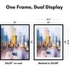 image:imageAmericanflat 8x10 Picture Frame with ShatterResistant Glass  Use as 5x7 Frame with Mat or Display 8x10 Photo Without Mat  Streamline Collection  Picture Frames for Tabletop and Wall  White  Shatterresistant glass wall or tabletop display with included easel sawtooth hangers included secure turntab backingBlack