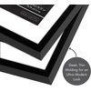 image:imageAmericanflat 8x10 Picture Frame with ShatterResistant Glass  Use as 5x7 Frame with Mat or Display 8x10 Photo Without Mat  Streamline Collection  Picture Frames for Tabletop and Wall  White  Shatterresistant glass wall or tabletop display with included easel sawtooth hangers included secure turntab backingBlack