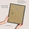 image:imageAmericanflat 8x10 Picture Frame with ShatterResistant Glass  Use as 5x7 Frame with Mat or Display 8x10 Photo Without Mat  Streamline Collection  Picture Frames for Tabletop and Wall  White  Shatterresistant glass wall or tabletop display with included easel sawtooth hangers included secure turntab backingBlack
