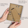 image:imageAmericanflat 8x10 Picture Frame with ShatterResistant Glass  Use as 5x7 Frame with Mat or Display 8x10 Photo Without Mat  Streamline Collection  Picture Frames for Tabletop and Wall  White  Shatterresistant glass wall or tabletop display with included easel sawtooth hangers included secure turntab backingSilver
