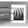 image:imageAmericanflat 8x10 Picture Frame with ShatterResistant Glass  Use as 5x7 Frame with Mat or Display 8x10 Photo Without Mat  Streamline Collection  Picture Frames for Tabletop and Wall  White  Shatterresistant glass wall or tabletop display with included easel sawtooth hangers included secure turntab backingSilver