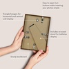 image:imageAmericanflat 8x10 Picture Frame with ShatterResistant Glass  Use as 5x7 Frame with Mat or Display 8x10 Photo Without Mat  Streamline Collection  Picture Frames for Tabletop and Wall  White  Shatterresistant glass wall or tabletop display with included easel sawtooth hangers included secure turntab backingMahogany