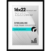 image:imageAmericanflat 8x10 Picture Frame with ShatterResistant Glass  Use as 5x7 Frame with Mat or Display 8x10 Photo Without Mat  Streamline Collection  Picture Frames for Tabletop and Wall  White  Shatterresistant glass wall or tabletop display with included easel sawtooth hangers included secure turntab backingBlack