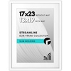 image:imageAmericanflat 8x10 Picture Frame with ShatterResistant Glass  Use as 5x7 Frame with Mat or Display 8x10 Photo Without Mat  Streamline Collection  Picture Frames for Tabletop and Wall  White  Shatterresistant glass wall or tabletop display with included easel sawtooth hangers included secure turntab backingWhite