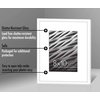 image:imageAmericanflat 8x10 Picture Frame with ShatterResistant Glass  Use as 5x7 Frame with Mat or Display 8x10 Photo Without Mat  Streamline Collection  Picture Frames for Tabletop and Wall  White  Shatterresistant glass wall or tabletop display with included easel sawtooth hangers included secure turntab backingWhite