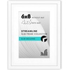 image:imageAmericanflat 8x10 Picture Frame with ShatterResistant Glass  Use as 5x7 Frame with Mat or Display 8x10 Photo Without Mat  Streamline Collection  Picture Frames for Tabletop and Wall  White  Shatterresistant glass wall or tabletop display with included easel sawtooth hangers included secure turntab backingWhite