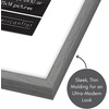 image:imageAmericanflat 8x10 Picture Frame with ShatterResistant Glass  Use as 5x7 Frame with Mat or Display 8x10 Photo Without Mat  Streamline Collection  Picture Frames for Tabletop and Wall  White  Shatterresistant glass wall or tabletop display with included easel sawtooth hangers included secure turntab backingGrey