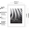 image:imageAmericanflat 8x10 Picture Frame with ShatterResistant Glass  Use as 5x7 Frame with Mat or Display 8x10 Photo Without Mat  Streamline Collection  Picture Frames for Tabletop and Wall  White  Shatterresistant glass wall or tabletop display with included easel sawtooth hangers included secure turntab backingWhite