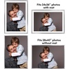 image:imageAmericanflat 8x10 Picture Frame with ShatterResistant Glass  Use as 5x7 Frame with Mat or Display 8x10 Photo Without Mat  Streamline Collection  Picture Frames for Tabletop and Wall  White  Shatterresistant glass wall or tabletop display with included easel sawtooth hangers included secure turntab backingSilver