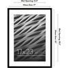 image:imageAmericanflat 8x10 Picture Frame with ShatterResistant Glass  Use as 5x7 Frame with Mat or Display 8x10 Photo Without Mat  Streamline Collection  Picture Frames for Tabletop and Wall  White  Shatterresistant glass wall or tabletop display with included easel sawtooth hangers included secure turntab backingBlack