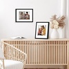 image:imageAmericanflat 8x10 Picture Frame with ShatterResistant Glass  Use as 5x7 Frame with Mat or Display 8x10 Photo Without Mat  Streamline Collection  Picture Frames for Tabletop and Wall  White  Shatterresistant glass wall or tabletop display with included easel sawtooth hangers included secure turntab backingBlack