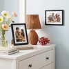 image:imageAmericanflat 8x10 Picture Frame with ShatterResistant Glass  Use as 5x7 Frame with Mat or Display 8x10 Photo Without Mat  Streamline Collection  Picture Frames for Tabletop and Wall  White  Shatterresistant glass wall or tabletop display with included easel sawtooth hangers included secure turntab backingBlack