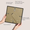 image:imageAmericanflat 8x10 Picture Frame with ShatterResistant Glass  Use as 5x7 Frame with Mat or Display 8x10 Photo Without Mat  Streamline Collection  Picture Frames for Tabletop and Wall  White  Shatterresistant glass wall or tabletop display with included easel sawtooth hangers included secure turntab backingBlack