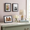 image:imageAmericanflat 8x10 Picture Frame with ShatterResistant Glass  Use as 5x7 Frame with Mat or Display 8x10 Photo Without Mat  Streamline Collection  Picture Frames for Tabletop and Wall  White  Shatterresistant glass wall or tabletop display with included easel sawtooth hangers included secure turntab backingBlack