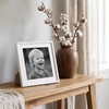 image:imageAmericanflat 8x10 Picture Frame with ShatterResistant Glass  Use as 5x7 Frame with Mat or Display 8x10 Photo Without Mat  Streamline Collection  Picture Frames for Tabletop and Wall  White  Shatterresistant glass wall or tabletop display with included easel sawtooth hangers included secure turntab backingWhite