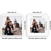 image:imageAmericanflat 8x10 Picture Frame with ShatterResistant Glass  Use as 5x7 Frame with Mat or Display 8x10 Photo Without Mat  Streamline Collection  Picture Frames for Tabletop and Wall  White  Shatterresistant glass wall or tabletop display with included easel sawtooth hangers included secure turntab backingWhite