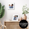 image:imageAmericanflat 8x10 Picture Frame with ShatterResistant Glass  Use as 5x7 Frame with Mat or Display 8x10 Photo Without Mat  Streamline Collection  Picture Frames for Tabletop and Wall  White  Shatterresistant glass wall or tabletop display with included easel sawtooth hangers included secure turntab backingWhite