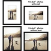 image:imageAmericanflat 8x10 Picture Frame with ShatterResistant Glass  Use as 5x7 Frame with Mat or Display 8x10 Photo Without Mat  Streamline Collection  Picture Frames for Tabletop and Wall  White  Shatterresistant glass wall or tabletop display with included easel sawtooth hangers included secure turntab backingBlack