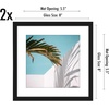 image:imageAmericanflat 8x10 Picture Frame with ShatterResistant Glass  Use as 5x7 Frame with Mat or Display 8x10 Photo Without Mat  Streamline Collection  Picture Frames for Tabletop and Wall  White  Shatterresistant glass wall or tabletop display with included easel sawtooth hangers included secure turntab backingBlack