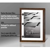 image:imageAmericanflat 8x10 Picture Frame with ShatterResistant Glass  Use as 5x7 Frame with Mat or Display 8x10 Photo Without Mat  Streamline Collection  Picture Frames for Tabletop and Wall  White  Shatterresistant glass wall or tabletop display with included easel sawtooth hangers included secure turntab backingWalnut