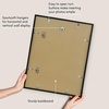 image:imageAmericanflat 8x10 Picture Frame with ShatterResistant Glass  Use as 5x7 Frame with Mat or Display 8x10 Photo Without Mat  Streamline Collection  Picture Frames for Tabletop and Wall  White  Shatterresistant glass wall or tabletop display with included easel sawtooth hangers included secure turntab backingBlack