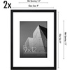 image:imageAmericanflat 8x10 Picture Frame with ShatterResistant Glass  Use as 5x7 Frame with Mat or Display 8x10 Photo Without Mat  Streamline Collection  Picture Frames for Tabletop and Wall  White  Shatterresistant glass wall or tabletop display with included easel sawtooth hangers included secure turntab backingBlack
