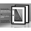 image:imageAmericanflat 8x10 Picture Frame with ShatterResistant Glass  Use as 5x7 Frame with Mat or Display 8x10 Photo Without Mat  Streamline Collection  Picture Frames for Tabletop and Wall  White  Shatterresistant glass wall or tabletop display with included easel sawtooth hangers included secure turntab backingBlack