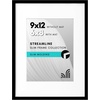 image:imageAmericanflat 8x10 Picture Frame with ShatterResistant Glass  Use as 5x7 Frame with Mat or Display 8x10 Photo Without Mat  Streamline Collection  Picture Frames for Tabletop and Wall  White  Shatterresistant glass wall or tabletop display with included easel sawtooth hangers included secure turntab backingBlack