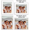 image:imageAmericanflat 8x10 Picture Frame with ShatterResistant Glass  Use as 5x7 Frame with Mat or Display 8x10 Photo Without Mat  Streamline Collection  Picture Frames for Tabletop and Wall  White  Shatterresistant glass wall or tabletop display with included easel sawtooth hangers included secure turntab backingWhite