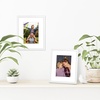 image:imageAmericanflat 8x10 Picture Frame with ShatterResistant Glass  Use as 5x7 Frame with Mat or Display 8x10 Photo Without Mat  Streamline Collection  Picture Frames for Tabletop and Wall  White  Shatterresistant glass wall or tabletop display with included easel sawtooth hangers included secure turntab backingWhite