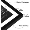 image:imageAmericanflat 8x10 Picture Frame with ShatterResistant Glass  Use as 5x7 Frame with Mat or Display 8x10 Photo Without Mat  Streamline Collection  Picture Frames for Tabletop and Wall  White  Shatterresistant glass wall or tabletop display with included easel sawtooth hangers included secure turntab backingBlack