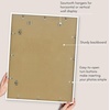 image:imageAmericanflat 8x10 Picture Frame with ShatterResistant Glass  Use as 5x7 Frame with Mat or Display 8x10 Photo Without Mat  Streamline Collection  Picture Frames for Tabletop and Wall  White  Shatterresistant glass wall or tabletop display with included easel sawtooth hangers included secure turntab backingWhite