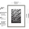 image:imageAmericanflat 8x10 Picture Frame with ShatterResistant Glass  Use as 5x7 Frame with Mat or Display 8x10 Photo Without Mat  Streamline Collection  Picture Frames for Tabletop and Wall  White  Shatterresistant glass wall or tabletop display with included easel sawtooth hangers included secure turntab backingGrey