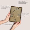image:imageAmericanflat 8x10 Picture Frame with ShatterResistant Glass  Use as 5x7 Frame with Mat or Display 8x10 Photo Without Mat  Streamline Collection  Picture Frames for Tabletop and Wall  White  Shatterresistant glass wall or tabletop display with included easel sawtooth hangers included secure turntab backingWalnut