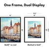 image:imageAmericanflat 8x10 Picture Frame with ShatterResistant Glass  Use as 5x7 Frame with Mat or Display 8x10 Photo Without Mat  Streamline Collection  Picture Frames for Tabletop and Wall  White  Shatterresistant glass wall or tabletop display with included easel sawtooth hangers included secure turntab backingBlack