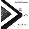 image:imageAmericanflat 8x10 Picture Frame with ShatterResistant Glass  Use as 5x7 Frame with Mat or Display 8x10 Photo Without Mat  Streamline Collection  Picture Frames for Tabletop and Wall  White  Shatterresistant glass wall or tabletop display with included easel sawtooth hangers included secure turntab backingBlack